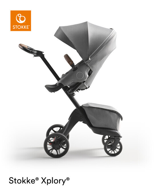 Stokke Xplory X Pushchair & Carry Cot- Modern Grey image number 2